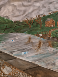 'Re-Imagine' Plastic Future Landscape Painting