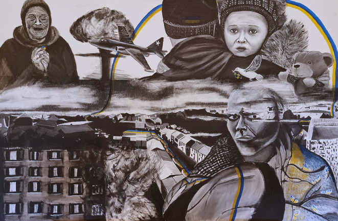 Support for Ukraine Painting by James Carter Art