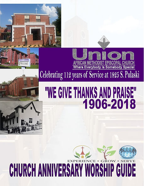 NOVEMBER 25, 2018 - CHURCH ANNIVERSARY c