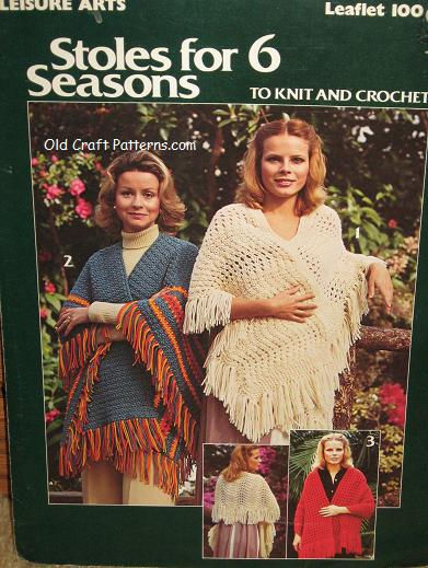 Leisure Arts 100. Stoles for 6 Seasons - Crochet & Knitting Patterns