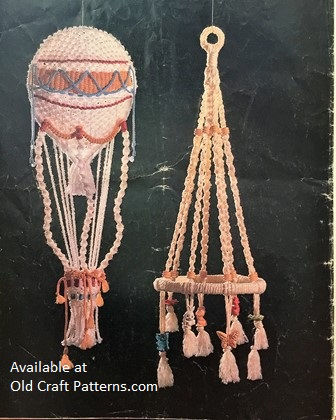 Thumbnail: Leisure Time 331. Macrame for Moppets - Baby Childrens Hangers Toys Patterns