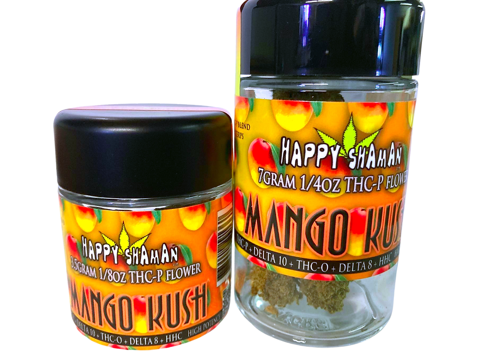 Thumbnail: THC-P Banana Kush flower jar 7g=1/4oz