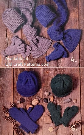 Thumbnail: Patons 710. Hats Scarves Mitts Gloves - Knitting Patterns