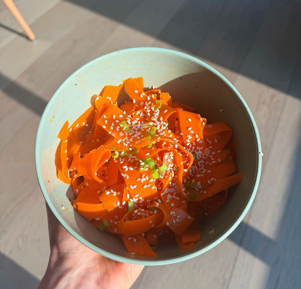 Sally Rychlak shaved carrot salad
