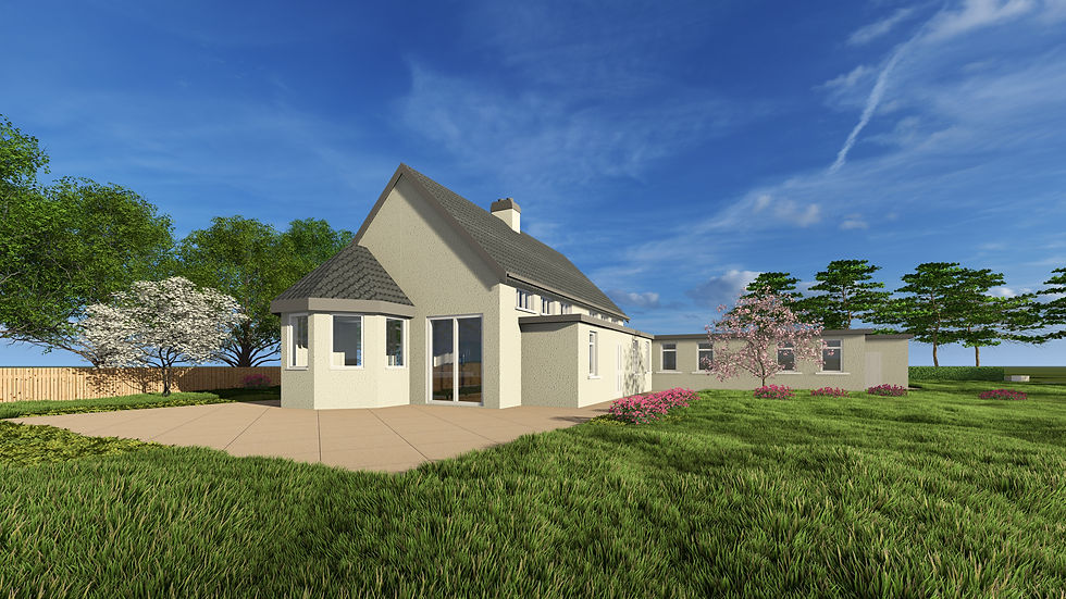 1960s School Conversion - Rear View