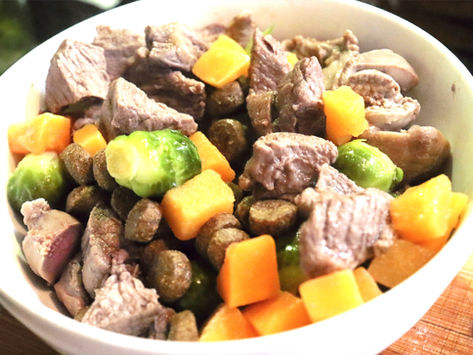 Beef and Brussel Sprouts Dog Food