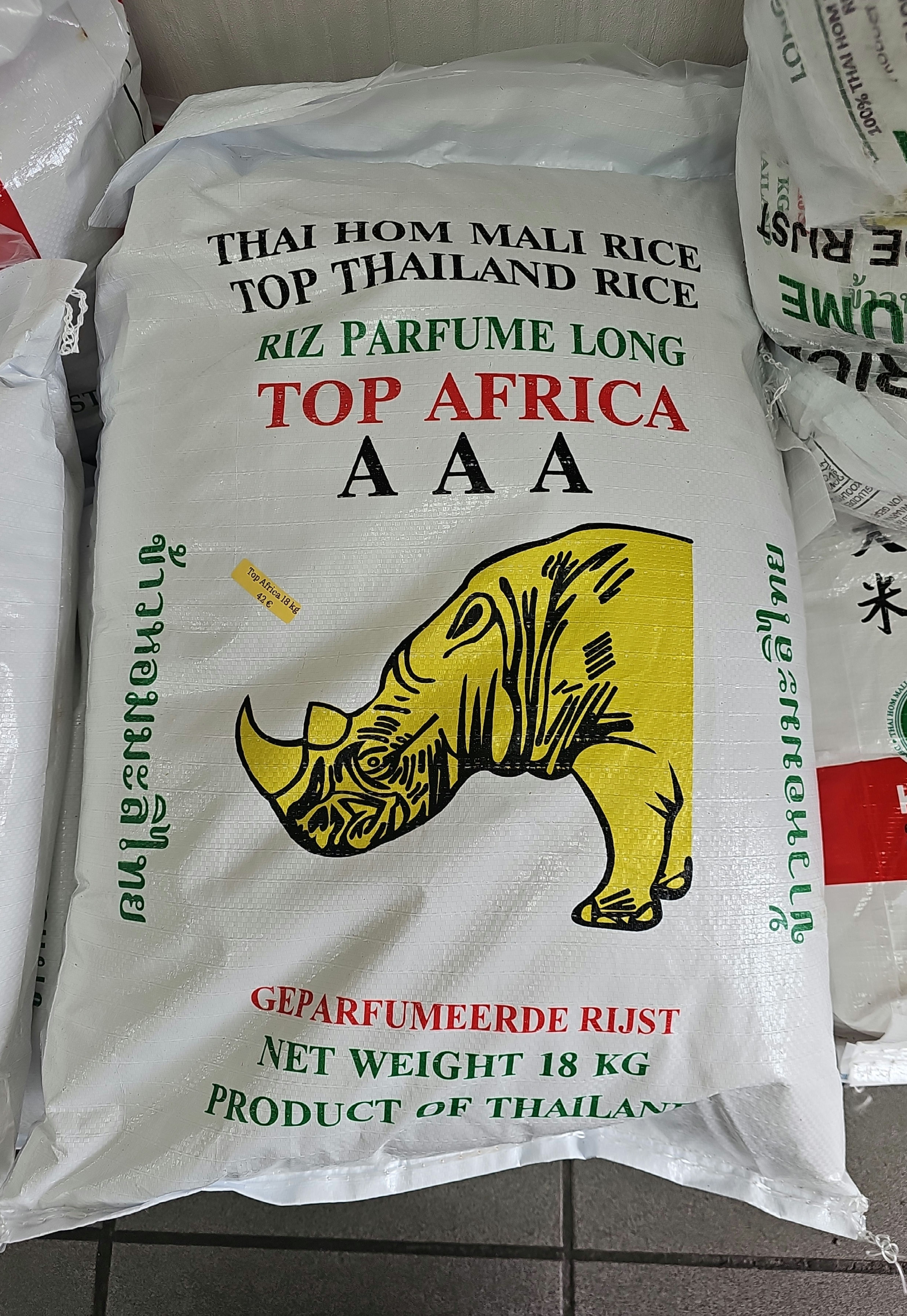 Riz Top Africa 18 kg parfumé long