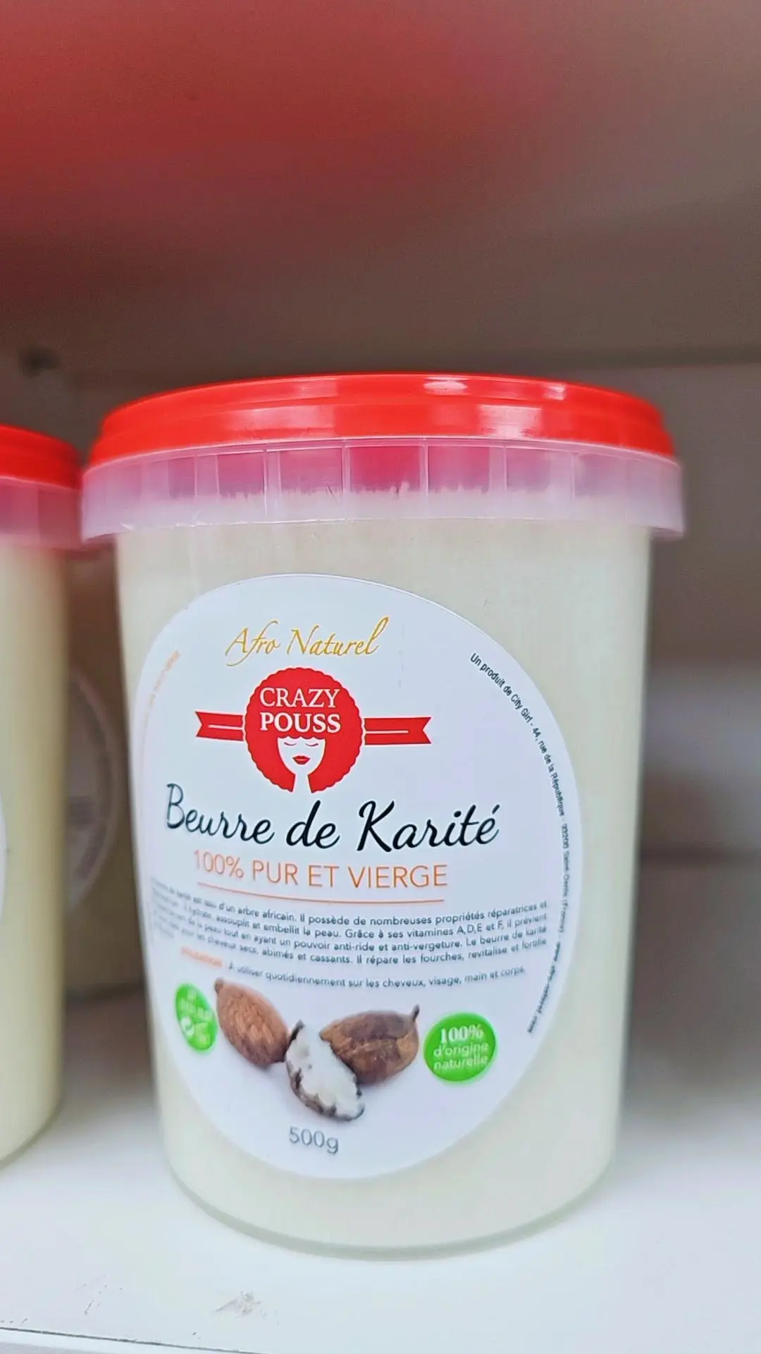 Beurre de karité pur 500g