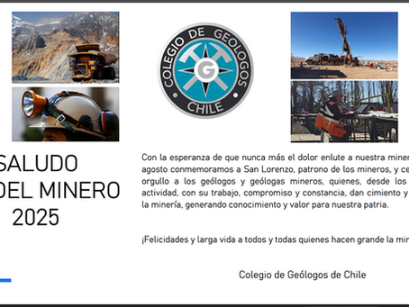 Saludos por Día Del Minero 2025