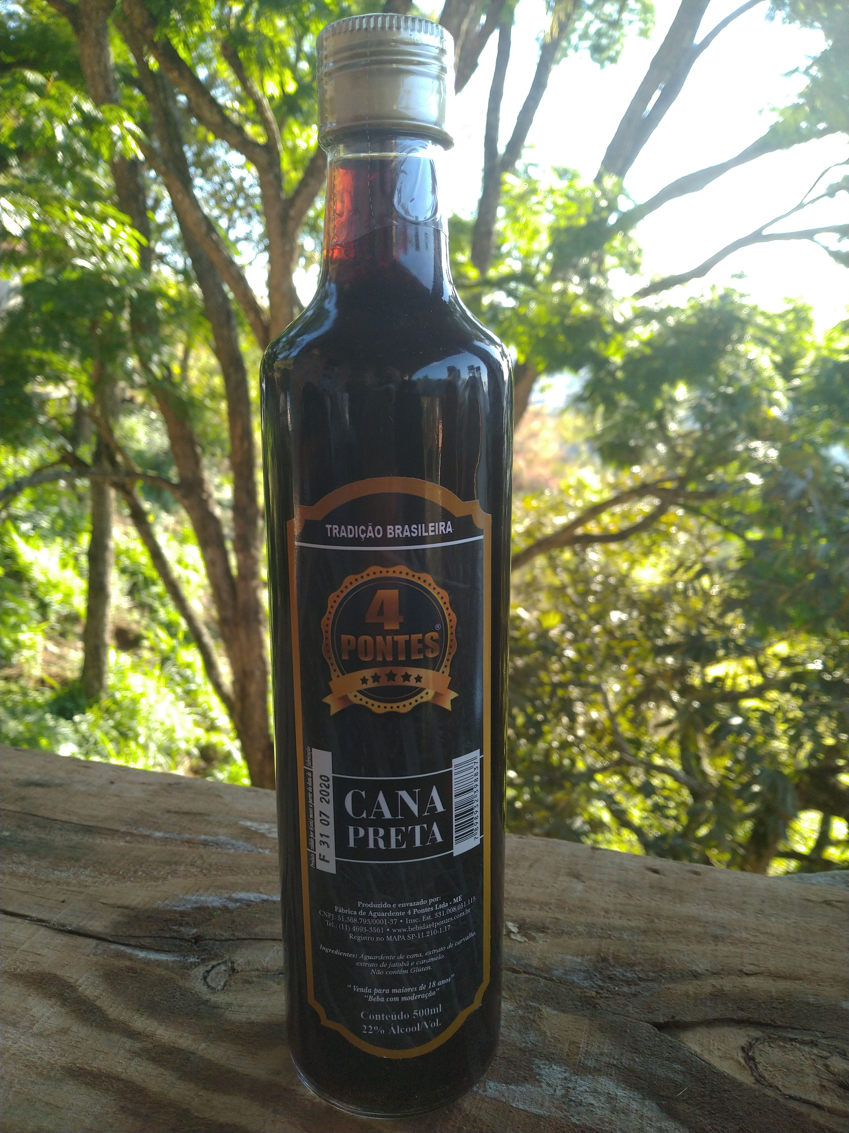 Cachaça Artesanal Cana Preta 500ML