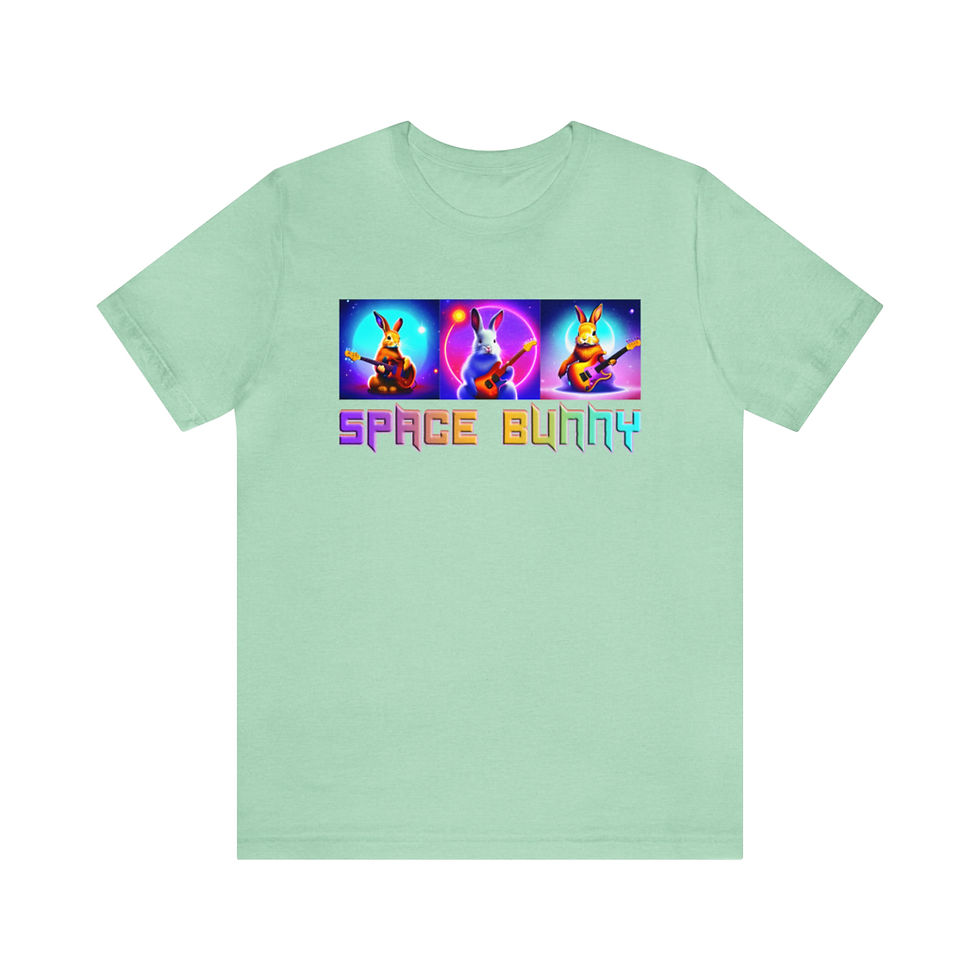 Thumbnail: Space Bunny Rock Band Jersey Short Sleeve Tee