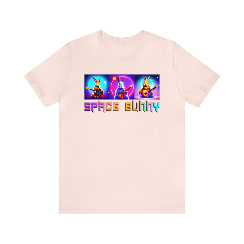 Thumbnail: Space Bunny Rock Band Jersey Short Sleeve Tee