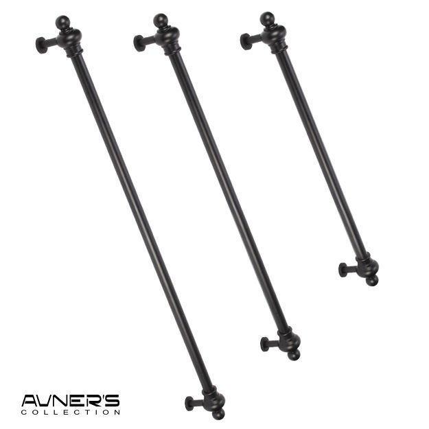 תמונה ממוזערת: Product: ידית משיכה שחורה לדלת כניסה 50-100 ס״מ מעוצבת PREMIUM
