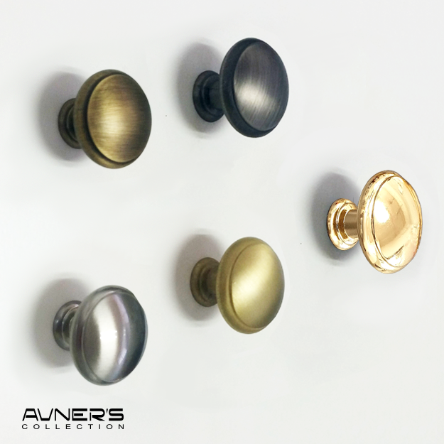 תמונה ממוזערת: ידיות כפתור זהב מט עגול דגם 3133