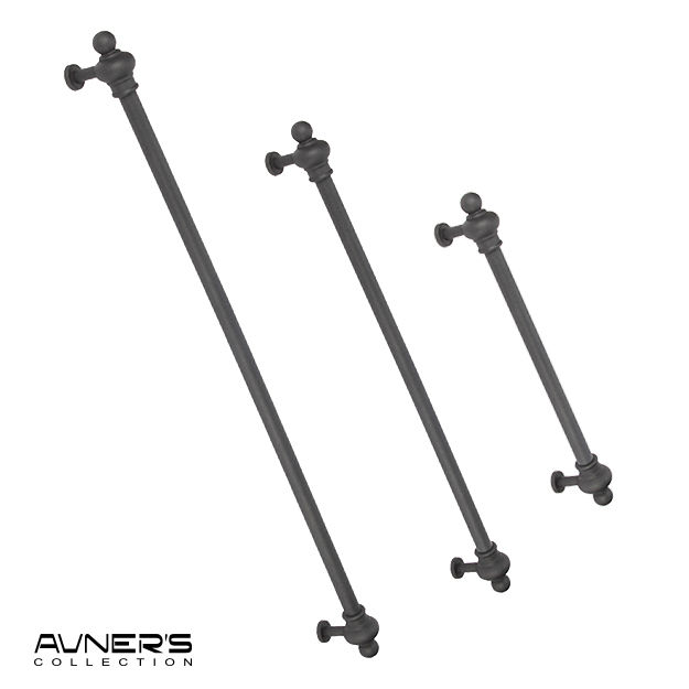 תמונה ממוזערת: Product: ידית משיכה מעוצבת לדלת כניסה 50-100 ס״מ שחור חולי PREMIUM

