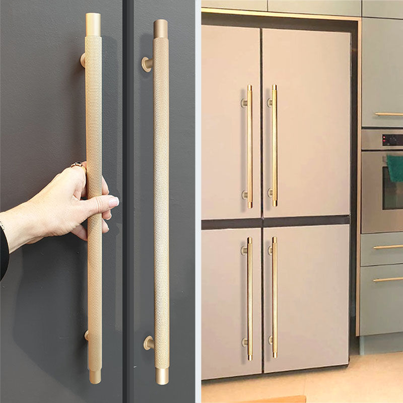 תמונה ממוזערת: Product: ידית למקרר אינטגרלי 50 ס״מ זהב מט
