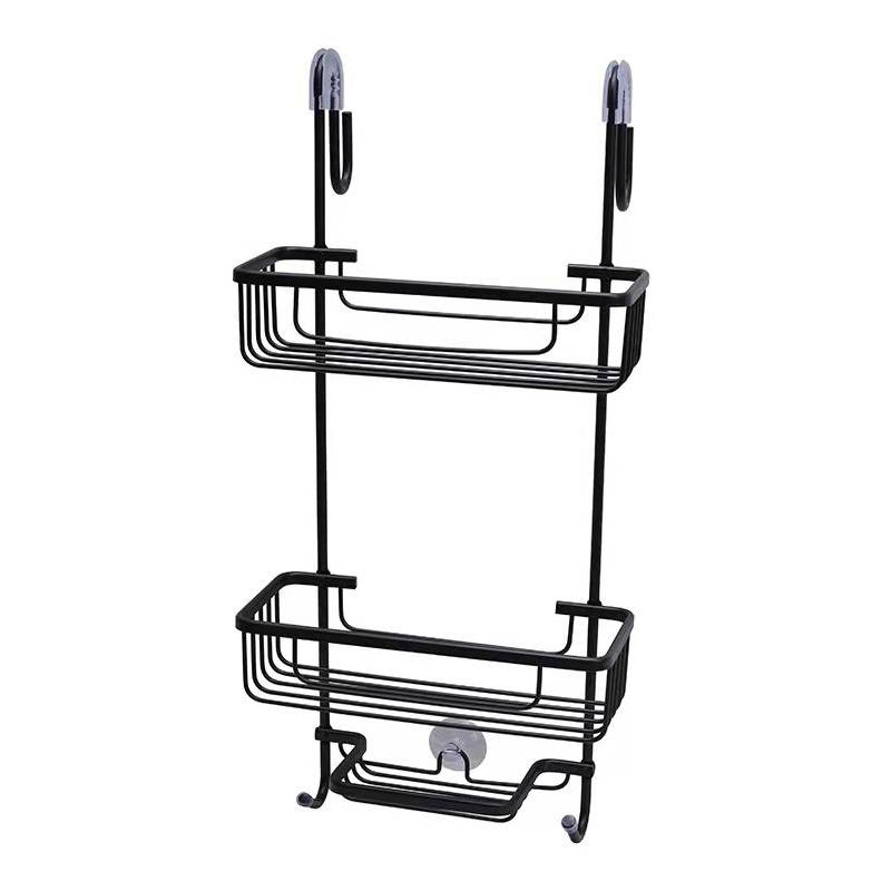 רשת לתליה על מקלחון 3 קומות שחור מט