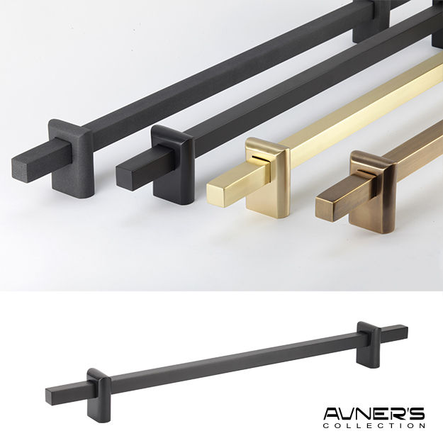תמונה ממוזערת: Product: ידית משיכה לדלת כניסה 80 ס״מ מעוצבת שחור מט PREMIUM
