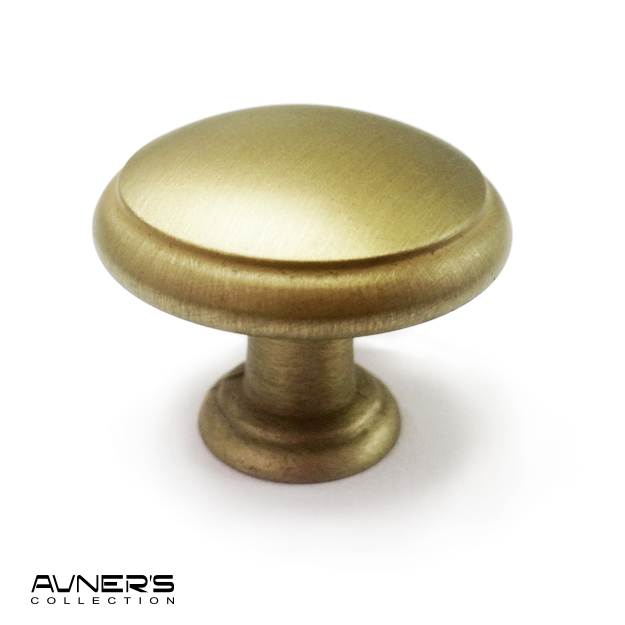 תמונה ממוזערת: ידיות כפתור זהב מט עגול דגם 3133