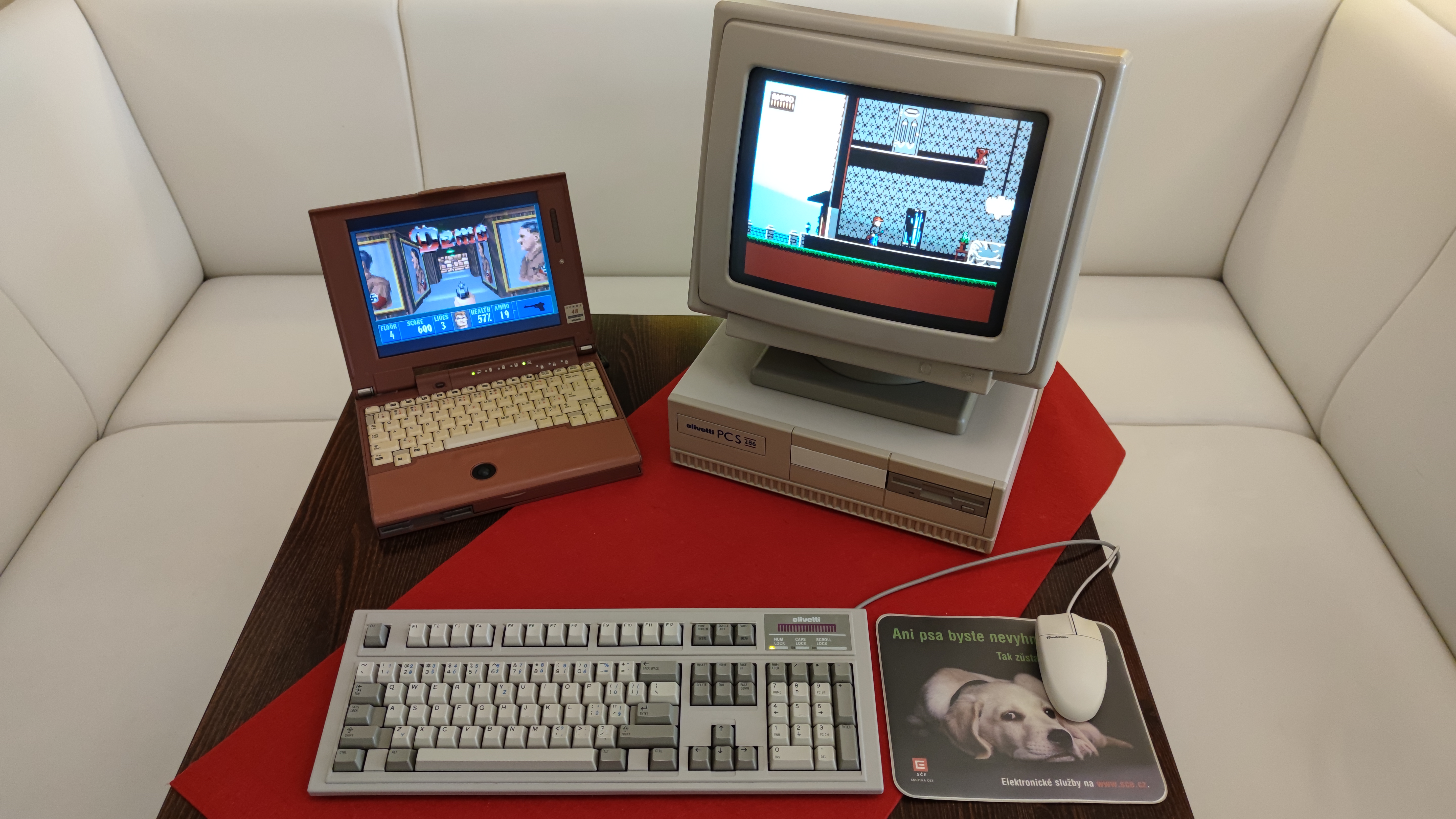 Olivetti PCS 286 + Echos 48 Color Plus — Itálie, 1989/1994.