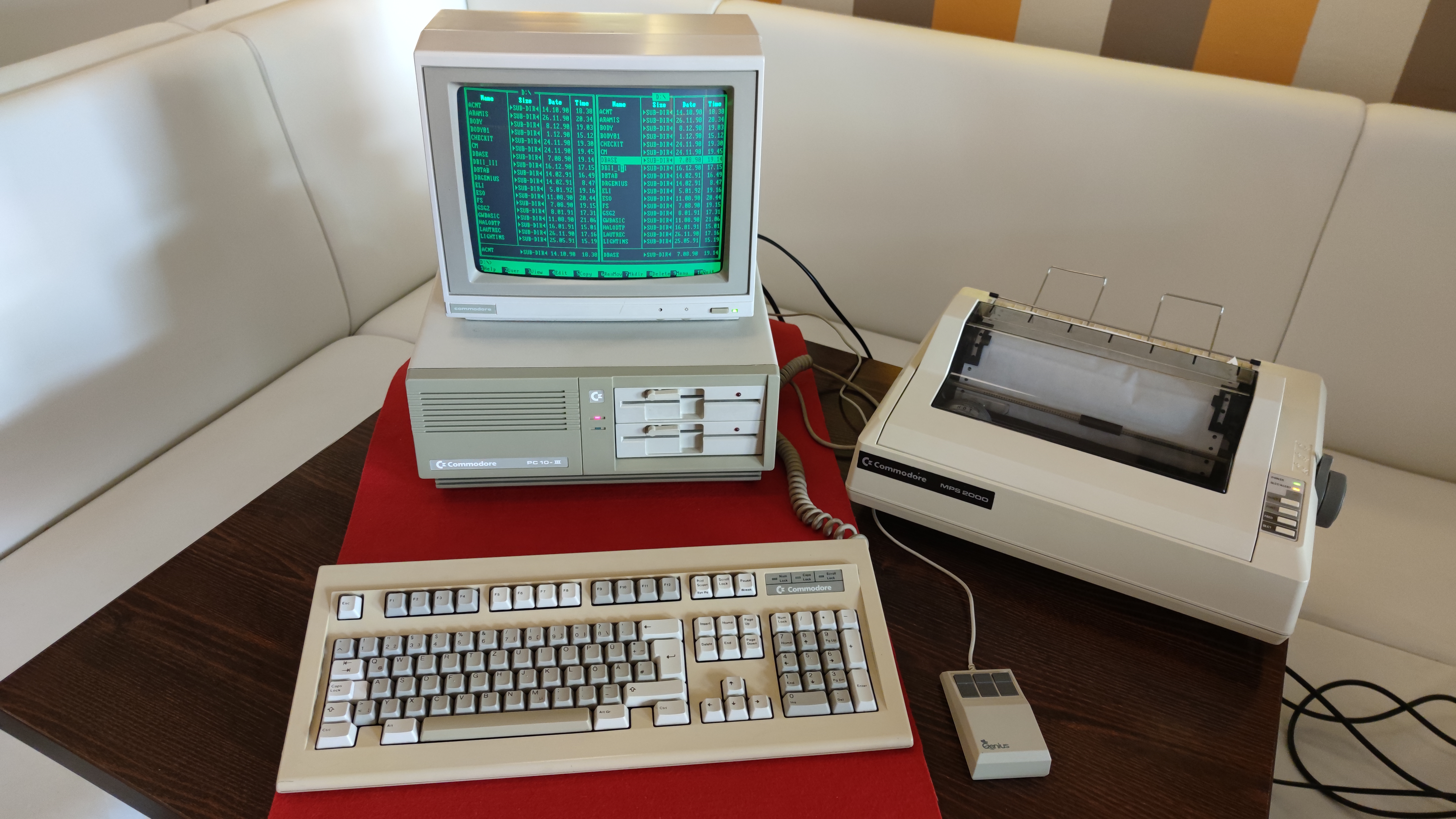 Commodore PC-10 III + MPS 2000 — USA, 1989.