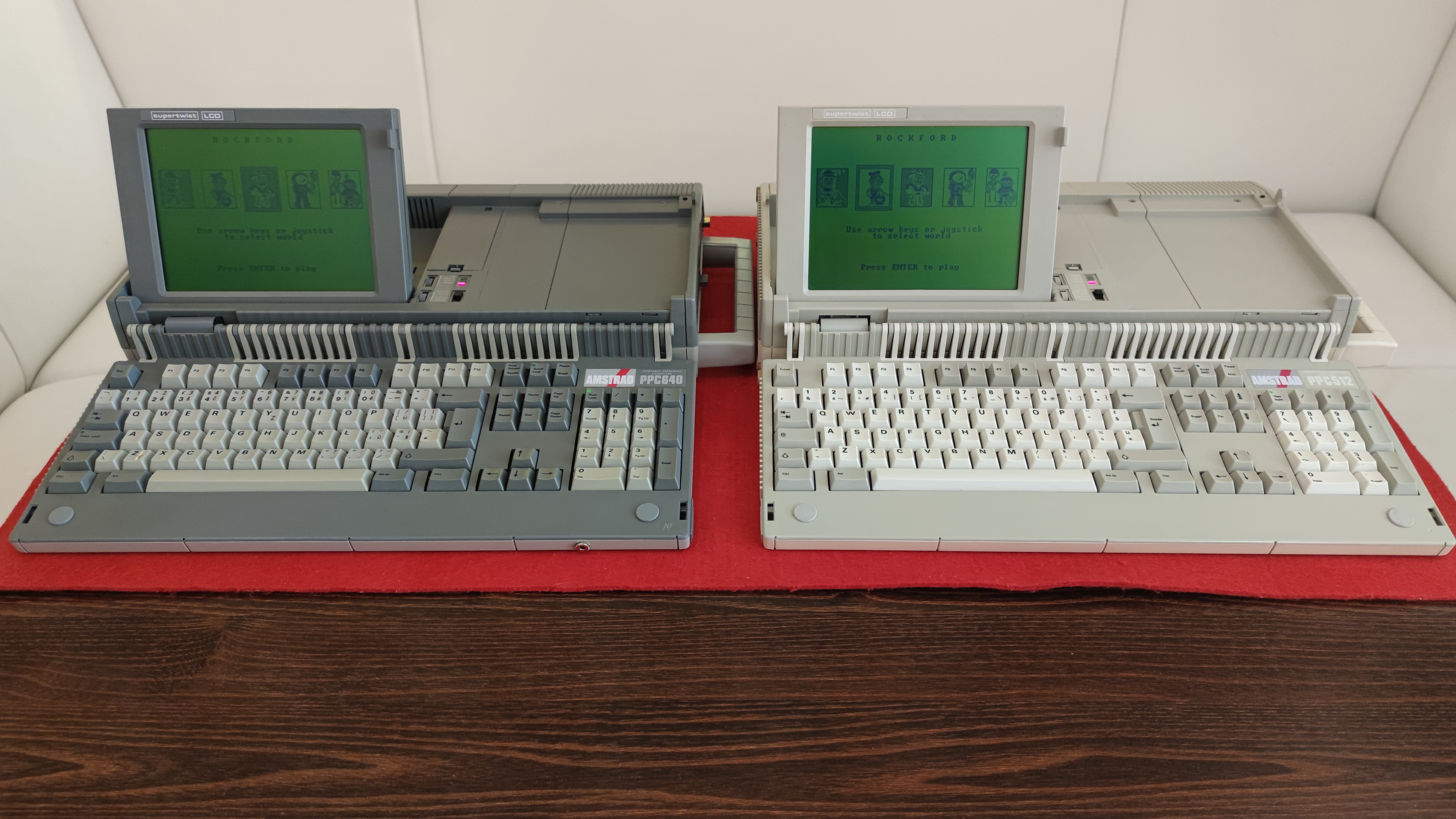 Amstrad PPC512 + PPC640 — Anglie, 1987.