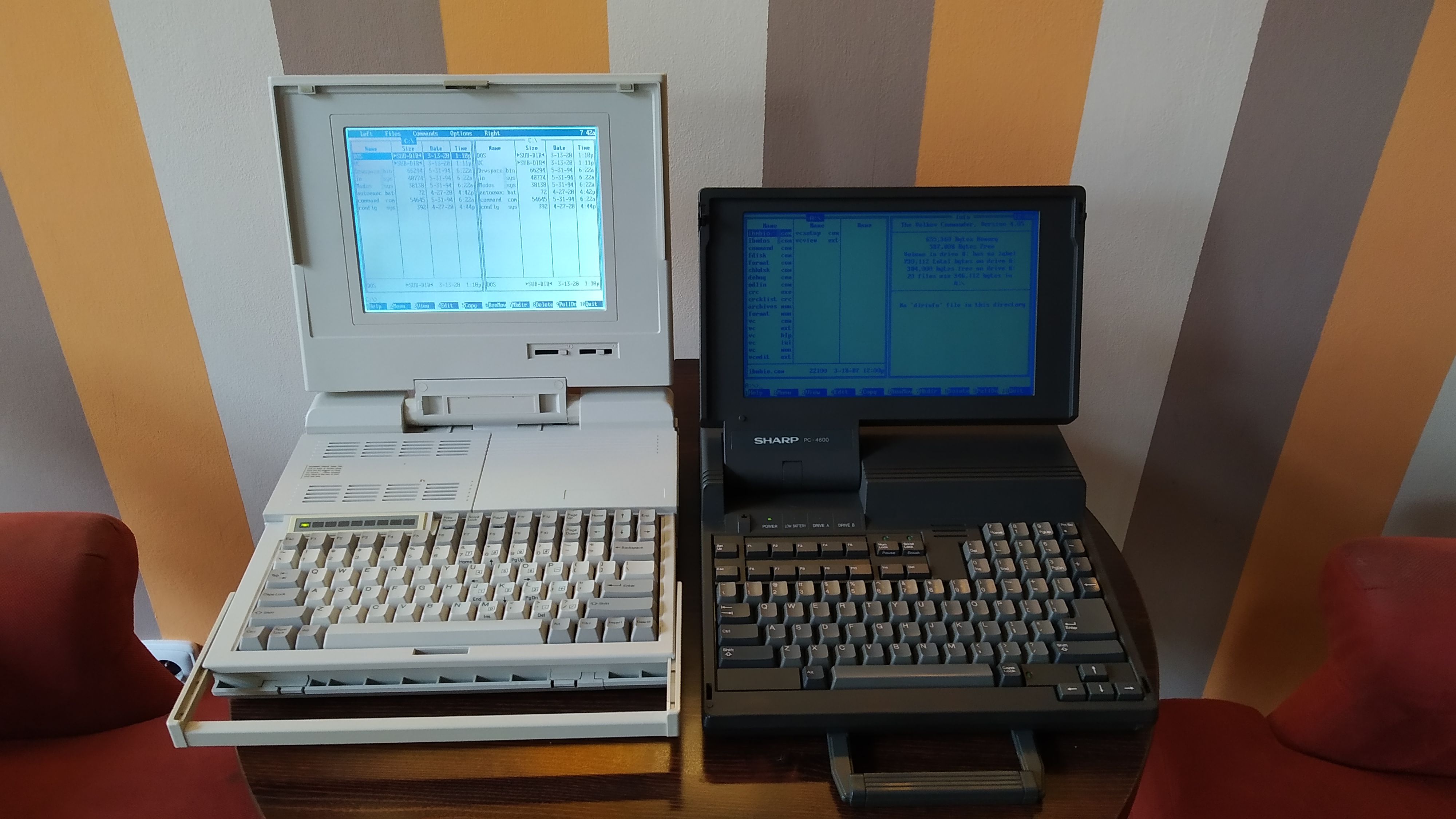 GeoPersona GLT216A + Sharp PC-4600 — Japonsko, 1990/1988.