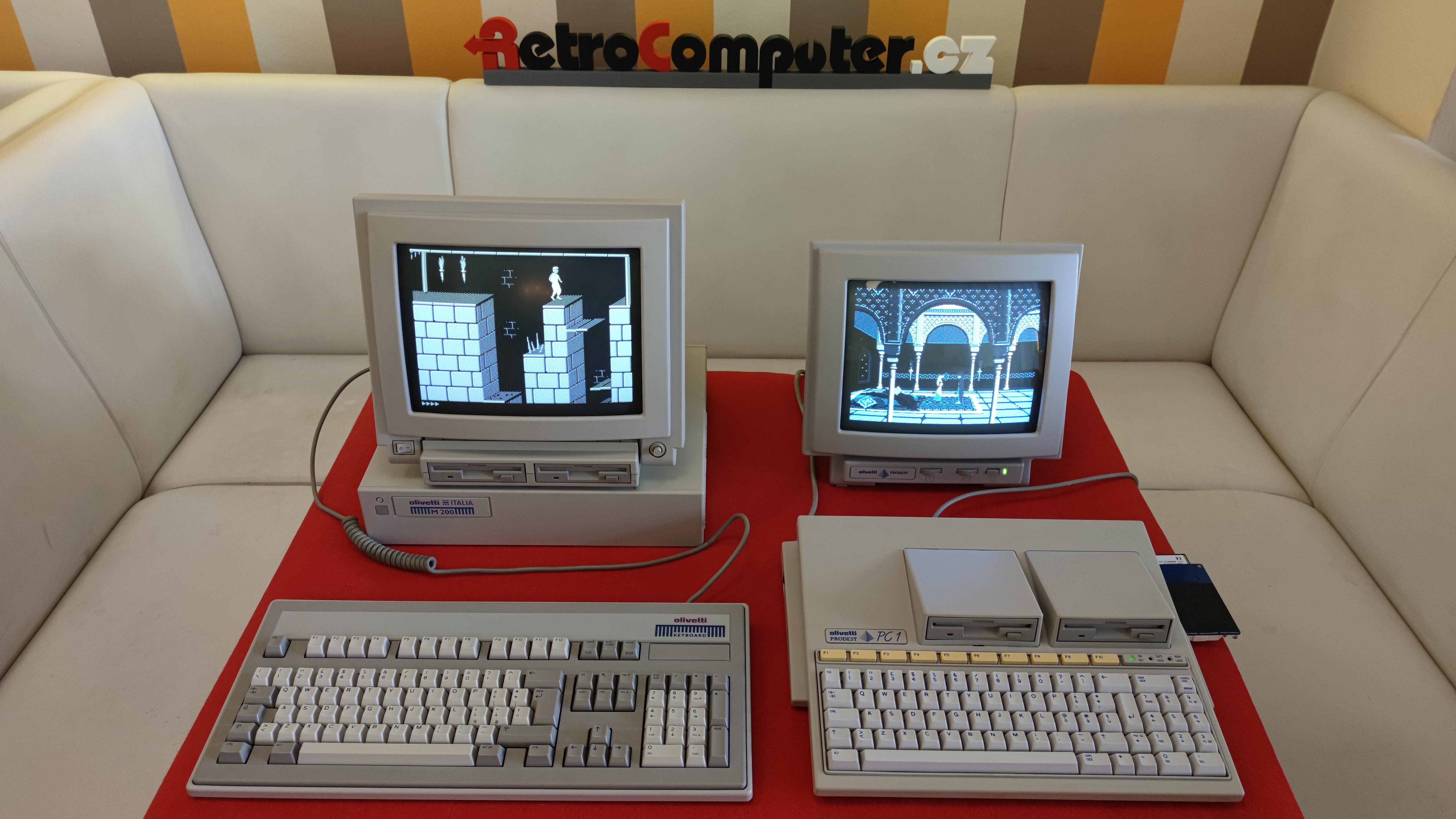 Srovnání: Olivetti M200 × Olivetti Prodest PC1 — Itálie, 1988/1987.