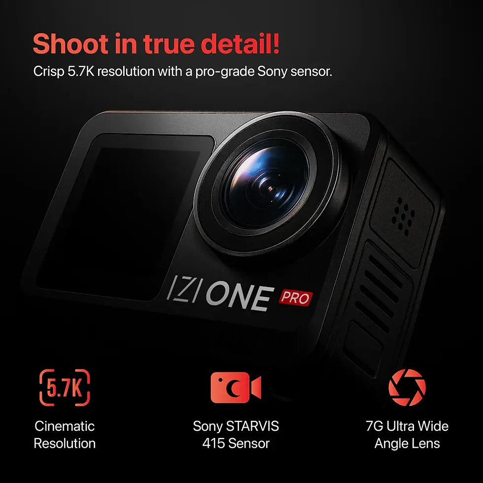Thumbnail: IZI One Pro 5.7K Action Camera with Sony STARVIS Sensor