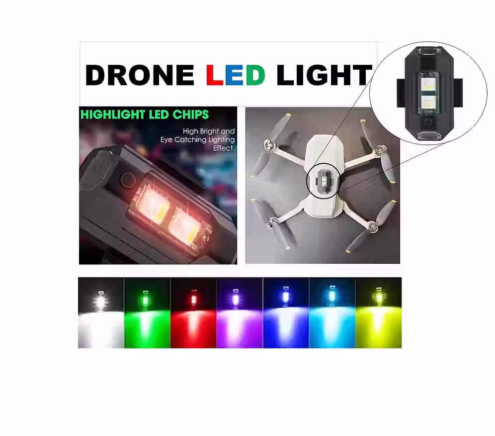 7 Colors Blinking Modes Drone LED Light for All Models