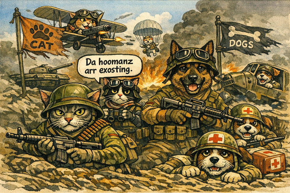 🐾Animals Caught in the Crossfire: War’s Unseen Victims and Unlikely Heroes