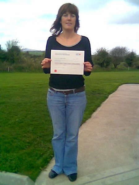 Deidre Murphy — Congratulations for passing her ADI driving instructor test with Philip