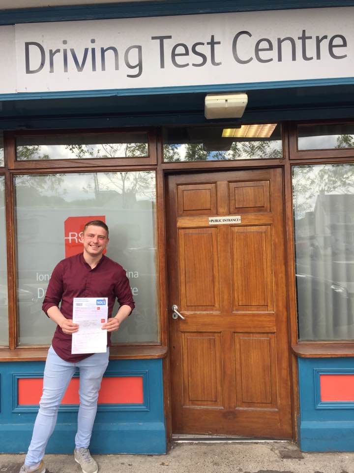 Sean Spada — Congratulations for passing his RSA driving test with Philip