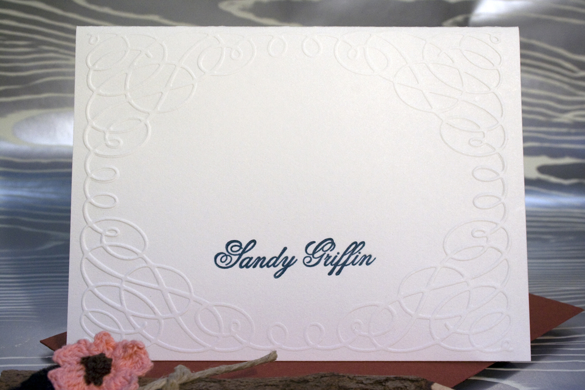 Letterpress Personal Stationery