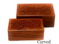 Carved caskets