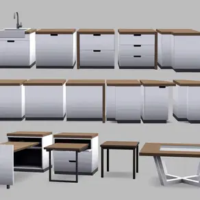 IllogicalSims - SIMKEA Set | Kitchen and Diningroom