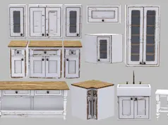 Sims4Luxury - Farmhouse Kitchen Set