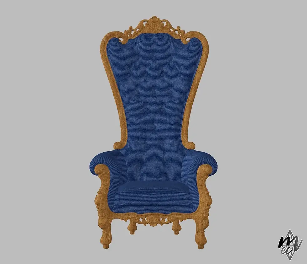 lushsimscreations - Queen Ashley throne chair