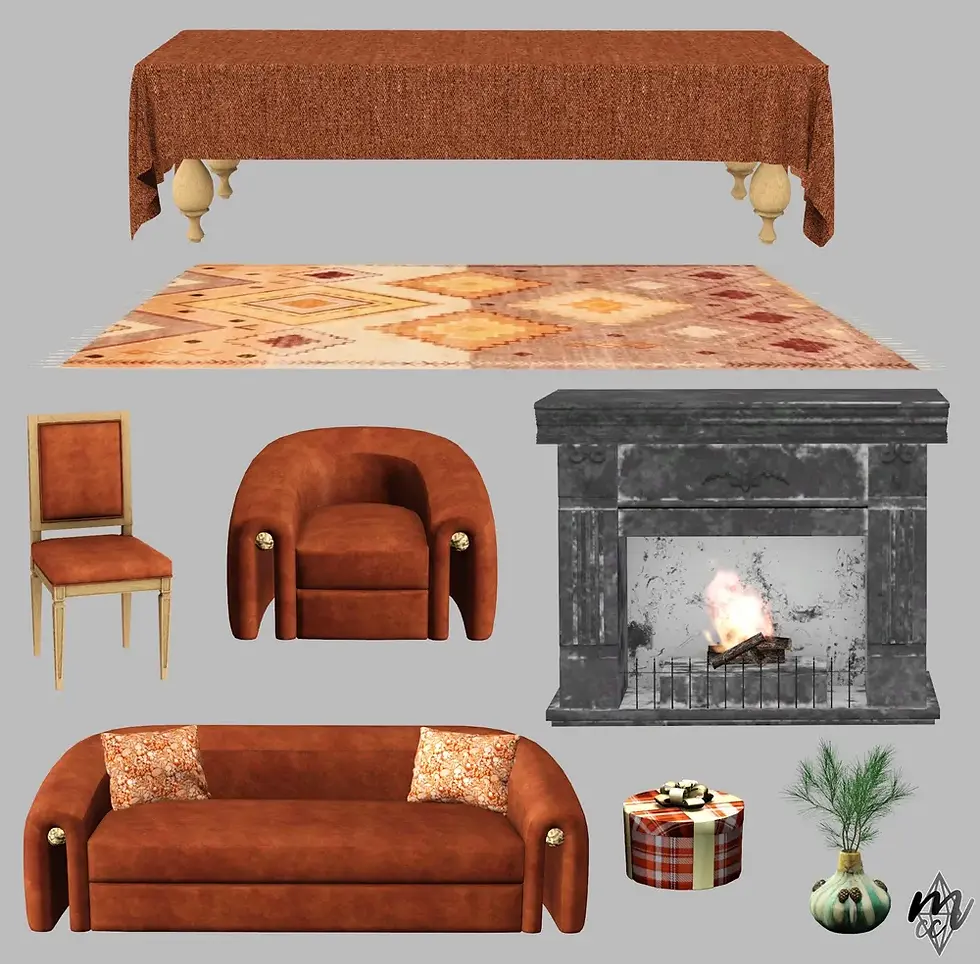 Simspirationbuilds x Bambisims - Peppermint Set