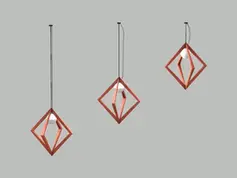 OrangeResearcher - Geo Diamond Pendant Lamps Set