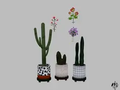 Sims-KKB - Artificial Flowers Set | 1