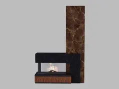 Cowbuild - Kristen Modern Fireplace