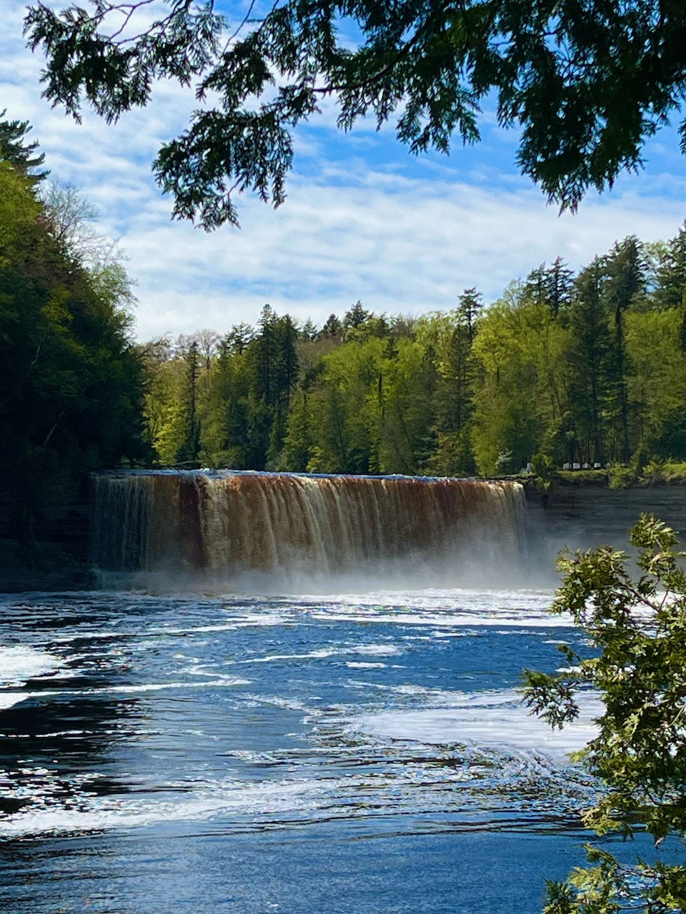 The "Root Beer" waterfalls aptly described by our friend Jay True from Holland, Michigan due to the color and the foam.