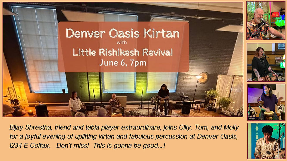 Saturday Kirtan @ Denver Oasis Kirtan