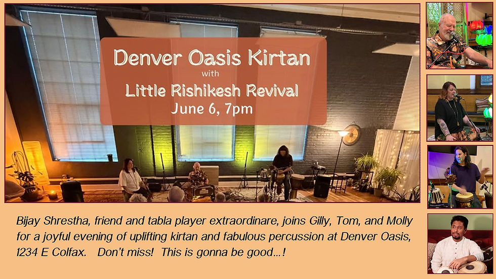 Saturday Kirtan @ Denver Oasis Kirtan