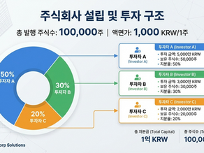 주식회사 설립 및 투자구조