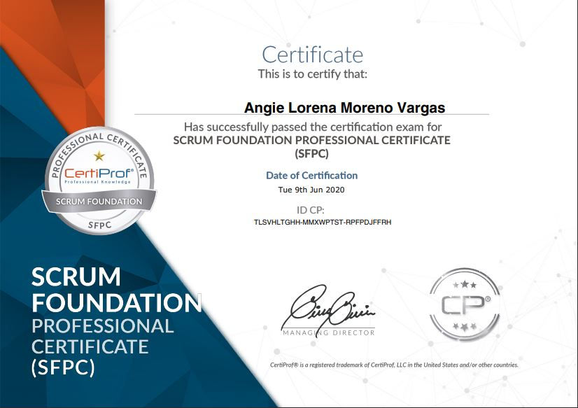 Certificado SCRUM