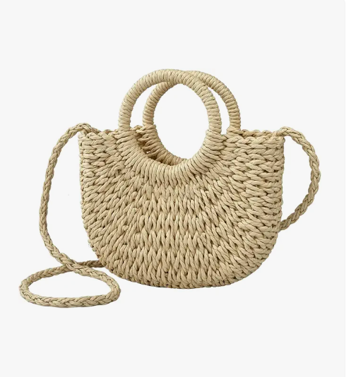 Straw Crossbody Bag