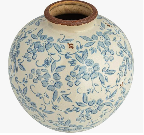 Terracota Floral Vase