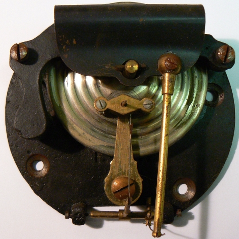 Antique barometer part at the Barometer Shop in Rockport, Maine.